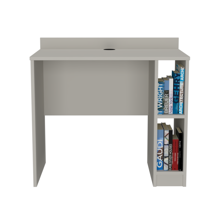 Biurko z półkami N^1 - jasnoszare