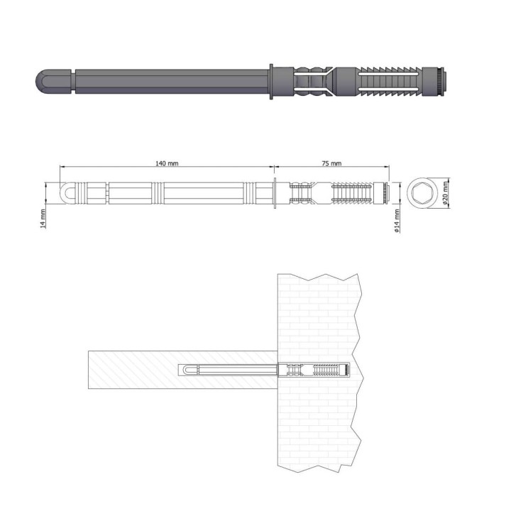 Montaż półki ściennej samowiszącej, samonośnej, z niewidocznym mocowaniem