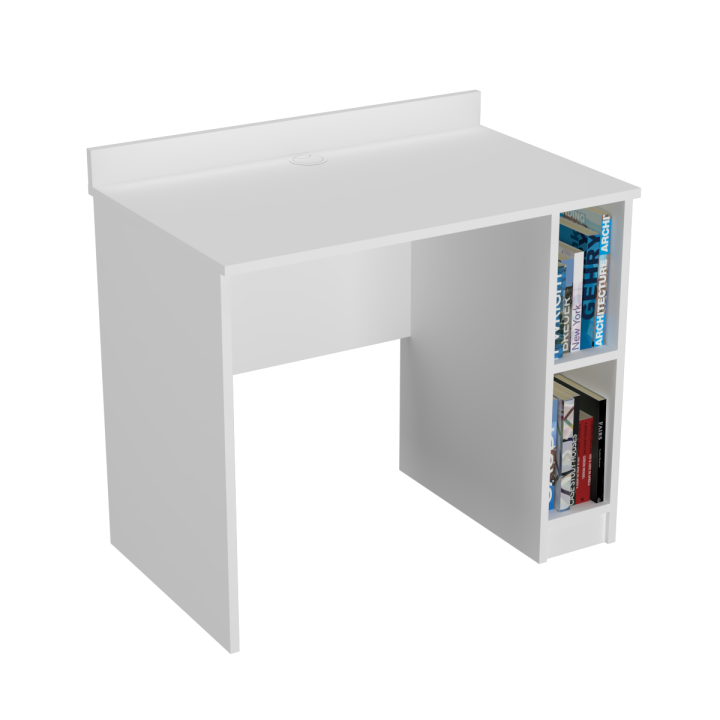 Biurko z półkami N^1 - białe