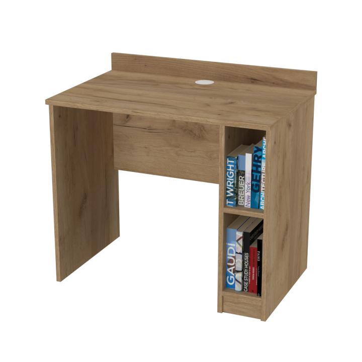 Biurko z półkami N^1 - dębowe